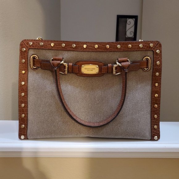 Michael Kors Handbags - #339 NWT Michael Kors Hamilton Large Studded Tote